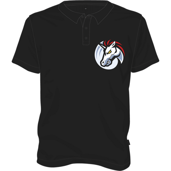 1inch Polo T-shirt - Black / M on Etherbit