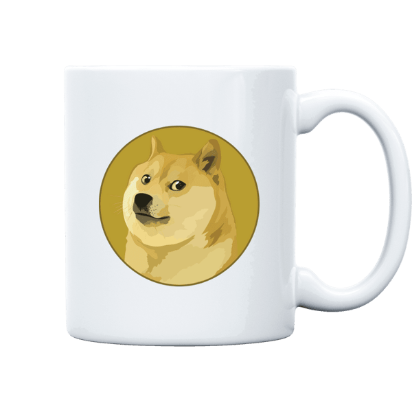Dogecoin Mug - White on Etherbit