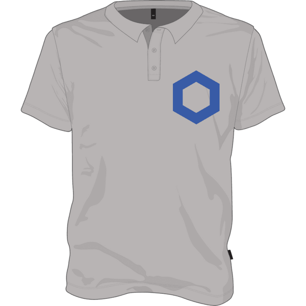 Chainlink Polo T-shirt - Grey / XXL on Etherbit