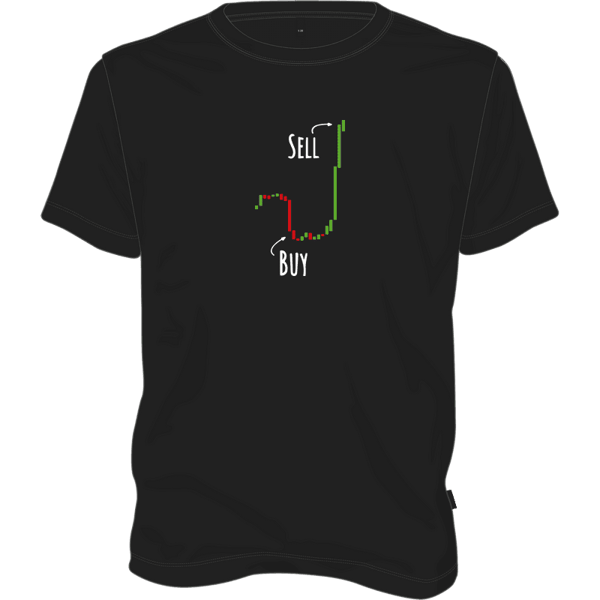 Buy Low Sell High T-shirt - Black / L on Etherbit