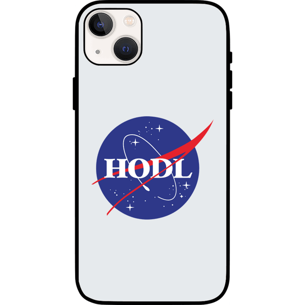 Hodl Nasa iPhone 13 mini Case - White on Etherbit