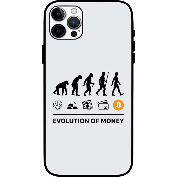 Evolution of Money iPhone 12 Pro Case - White on Etherbit