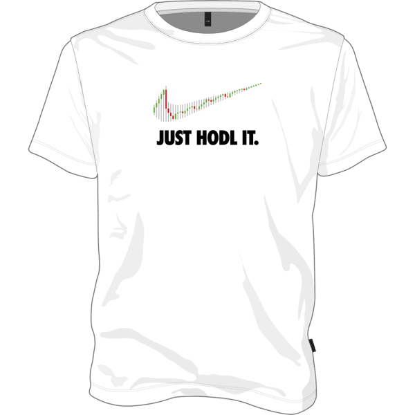Just Hodl It T-shirt - White / XL on Etherbit