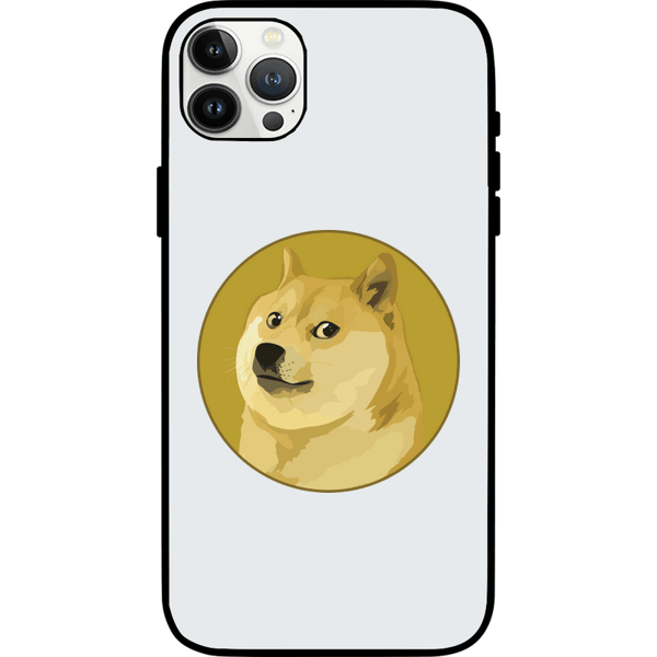 Dogecoin iPhone 13 Pro Max Case - White on Etherbit