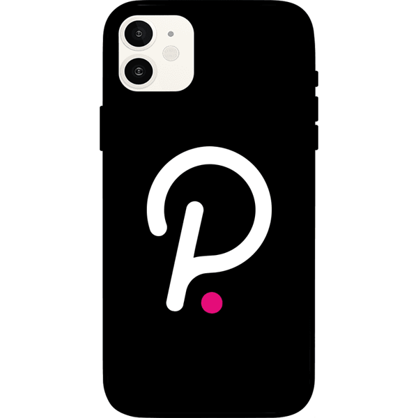 Polkadot iPhone 12 Case - Black on Etherbit