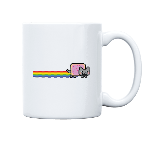 Nyan Cat Mug - White on Etherbit