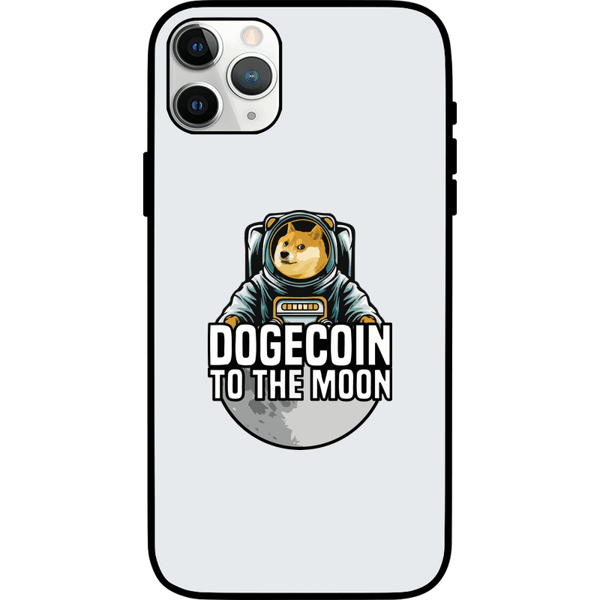 Dogecoin To The Moon iPhone 11 Pro Case - White on Etherbit