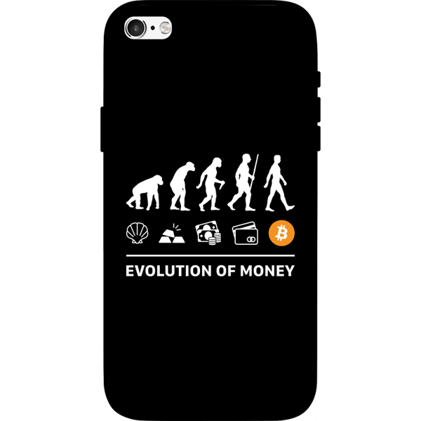 Evolution of Money iPhone 6 Case - Black on Etherbit