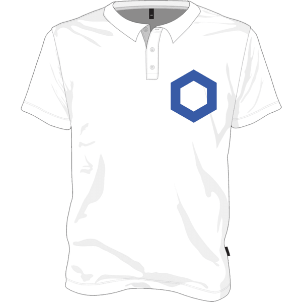 Chainlink Polo T-shirt - White / XXL on Etherbit
