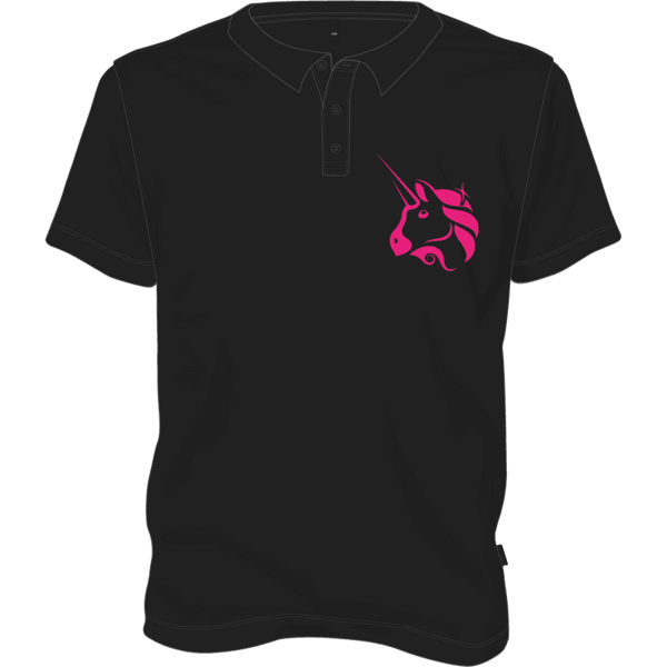 Uniswap Polo T-shirt - Black / L on Etherbit