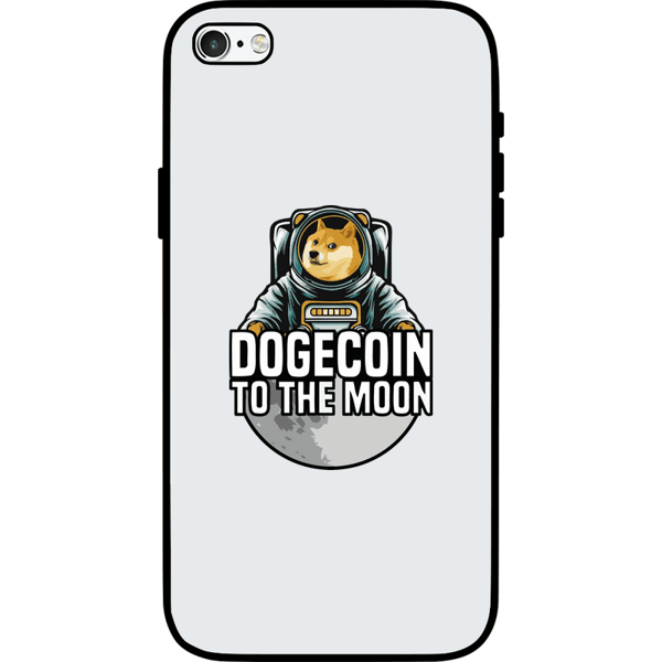 Dogecoin To The Moon iPhone 6s Case - White on Etherbit