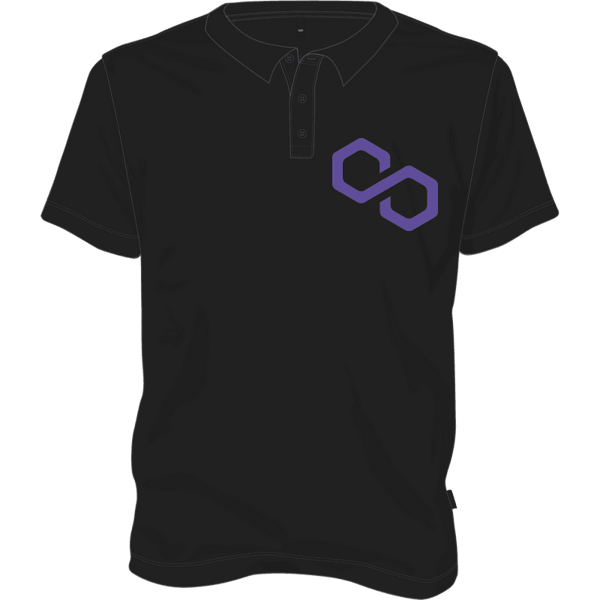 Polygon Polo T-shirt - Black / L on Etherbit