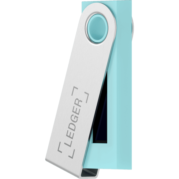 Ledger Nano S - Lagoon Blue on Etherbit
