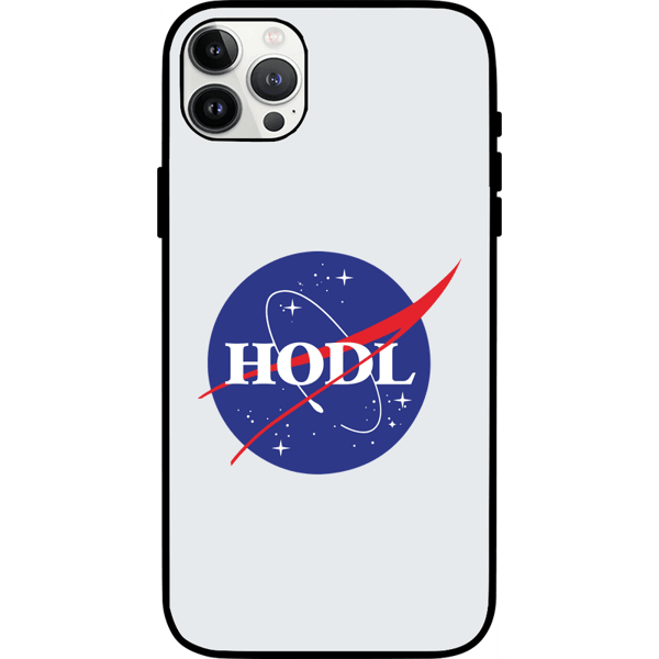 Hodl Nasa iPhone 13 Pro Max Case - White on Etherbit
