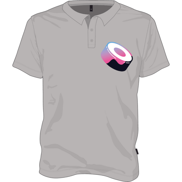 Sushiswap Polo T-shirt - Grey / XL on Etherbit
