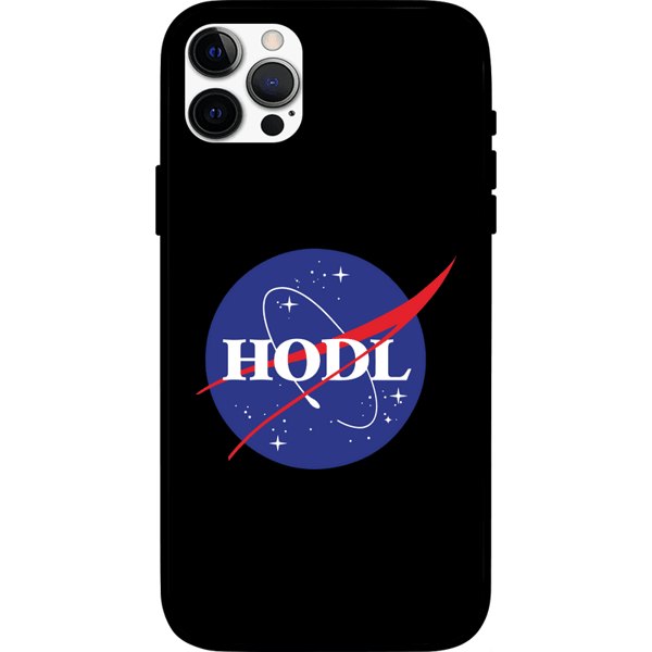 Hodl Nasa iPhone 12 Pro Case - Black on Etherbit