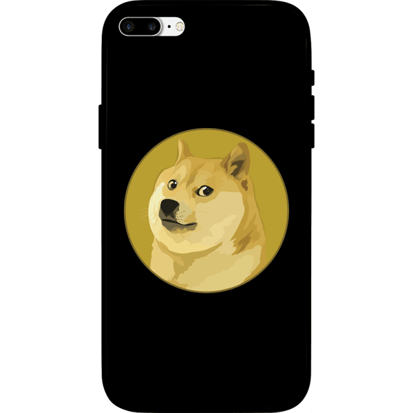 Dogecoin iPhone 7 Plus Case - Black on Etherbit