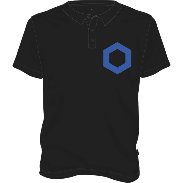 Chainlink Polo T-shirt - Black / S on Etherbit