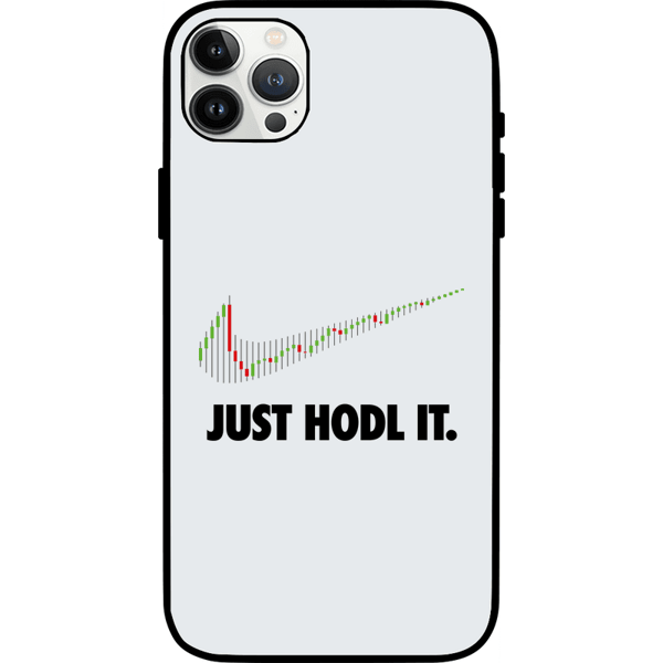 Just Hodl It iPhone 13 Pro Max Case - White on Etherbit
