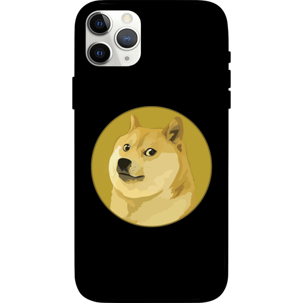 Dogecoin iPhone 11 Pro Case - Black on Etherbit