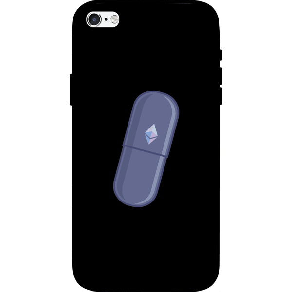 Ethereum Blue Pill iPhone 6 Case - Black on Etherbit