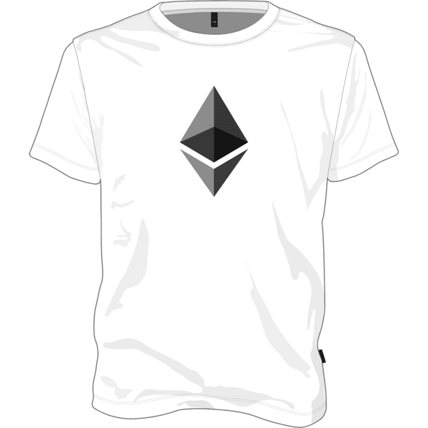 Ethereum T-shirt - White / XL on Etherbit